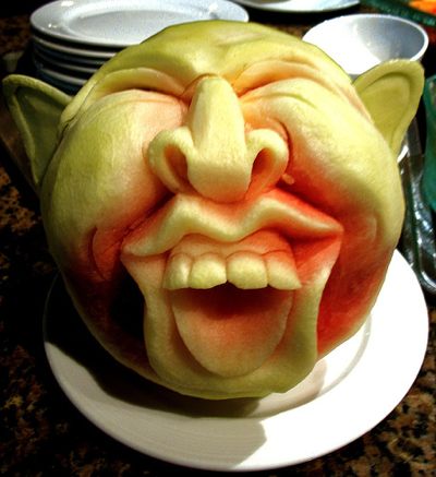 crazy carved watermelon man crazy carved watermelon man
