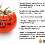 Tomatoes and the Vitamin C Disappearing Act